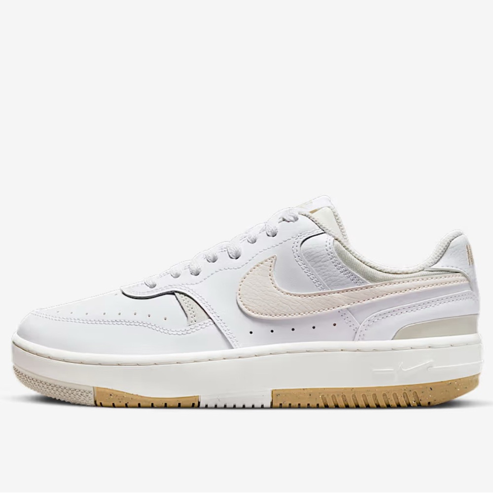 Nike Gamma Force suede trimmed leather sneakers